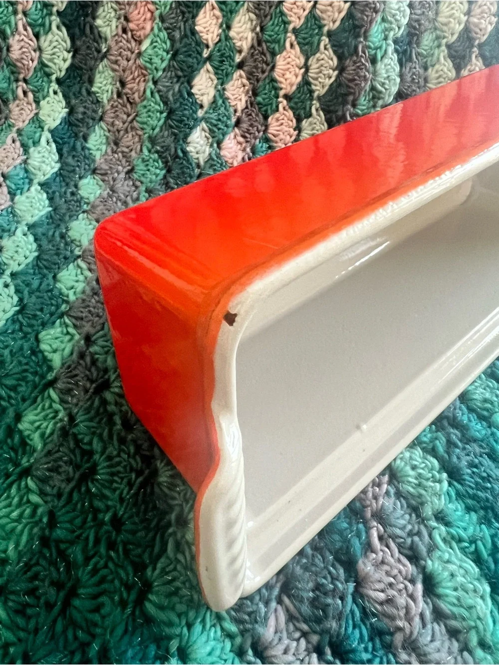 Le Creuset Volvanic Orange #28 Covered Pâté Terrine Mold